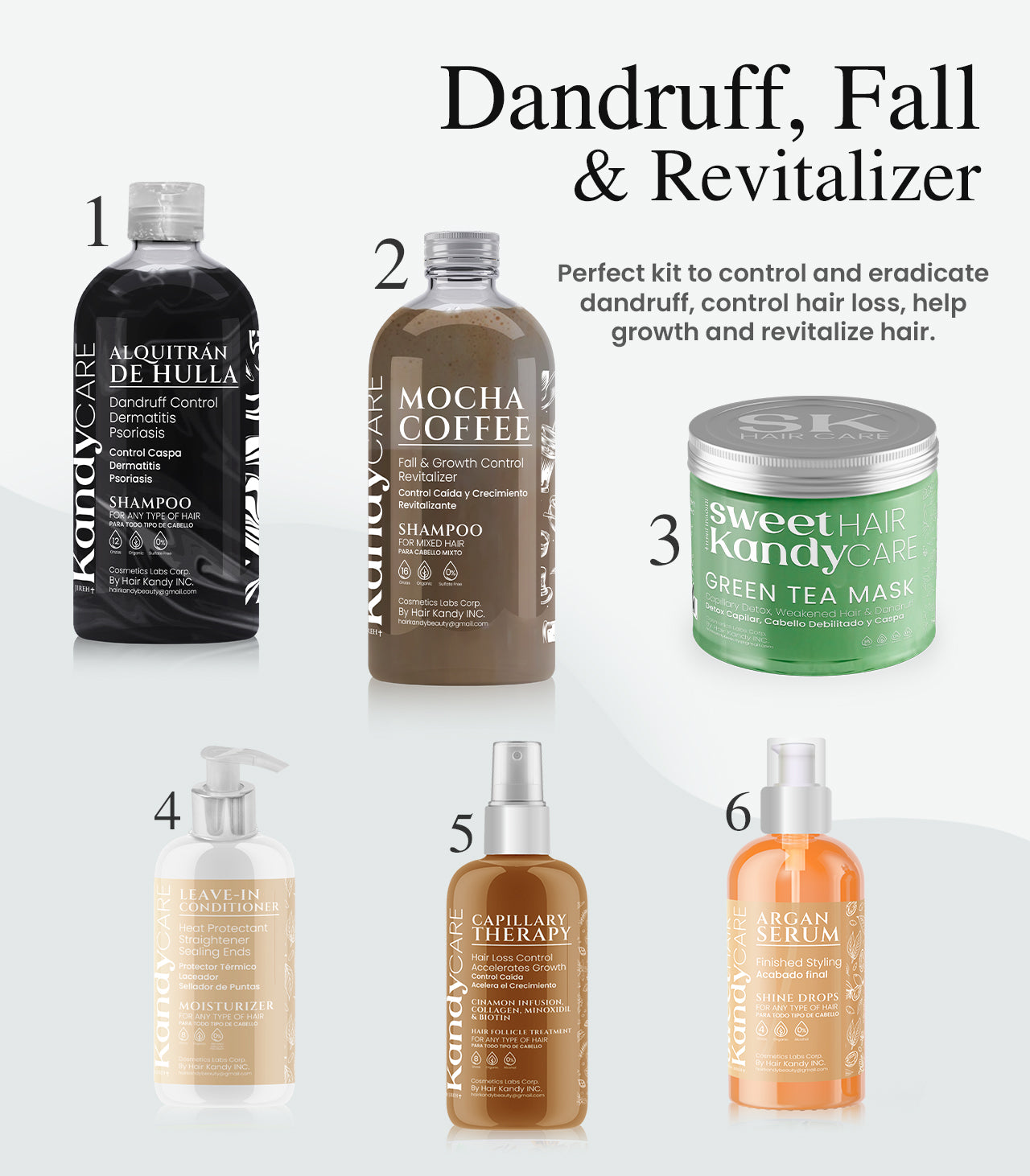 Dandruff, Fall & Revitalizer Kits